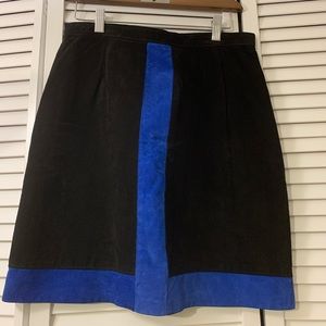 Authentic Vintage Suede Skirt - fits a size small